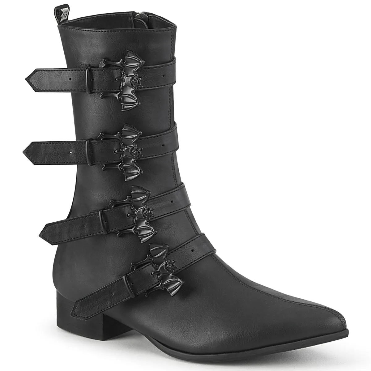 1 Inch Heel WARLOCK-110-B Black