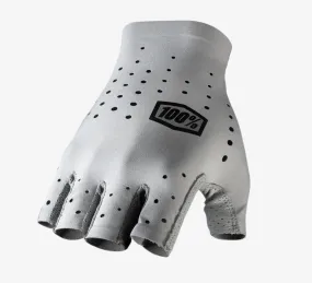 100% Sling - Grey, Short Finger Cycling Gloves (Pair) Large