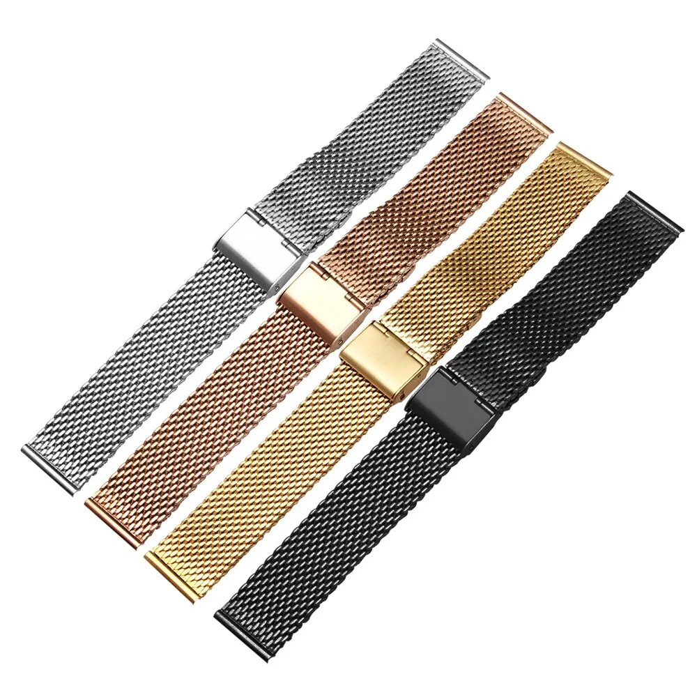 18mm 20mm 22mm 24mm Universal Milanese Watchband Bracelet