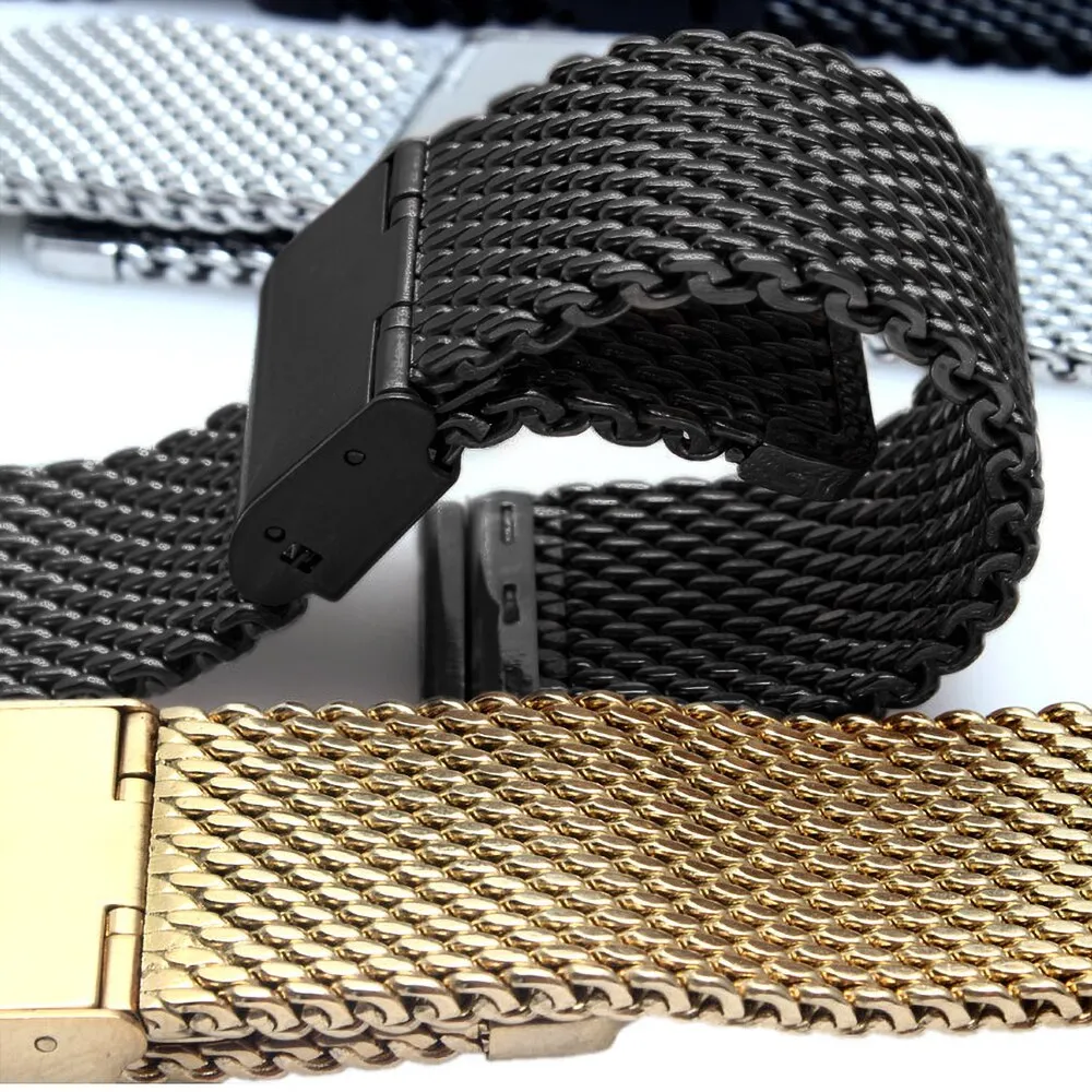 18mm 20mm 22mm 24mm Universal Milanese Watchband Bracelet