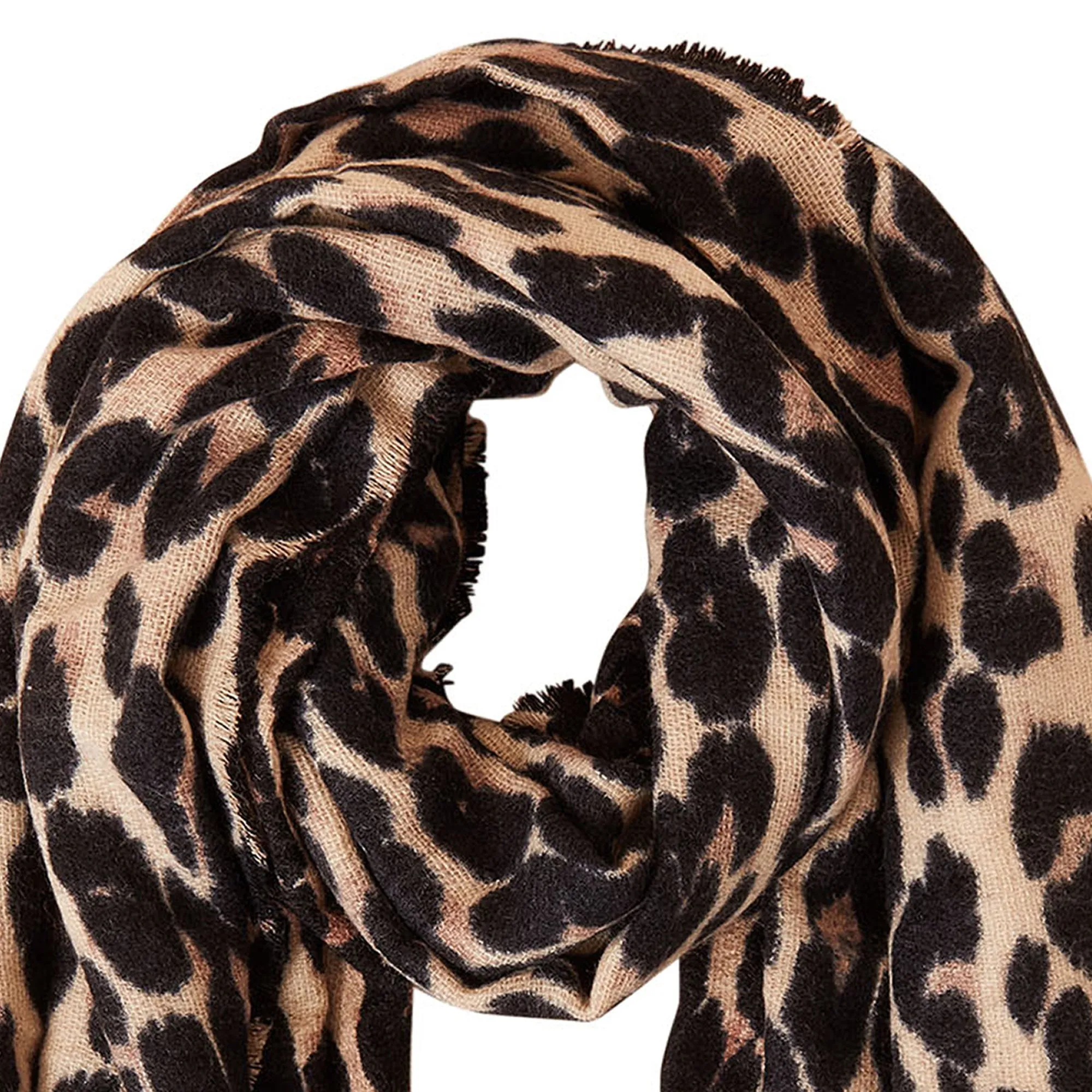 Accessorize London Women's Leopard Blanket Scarf