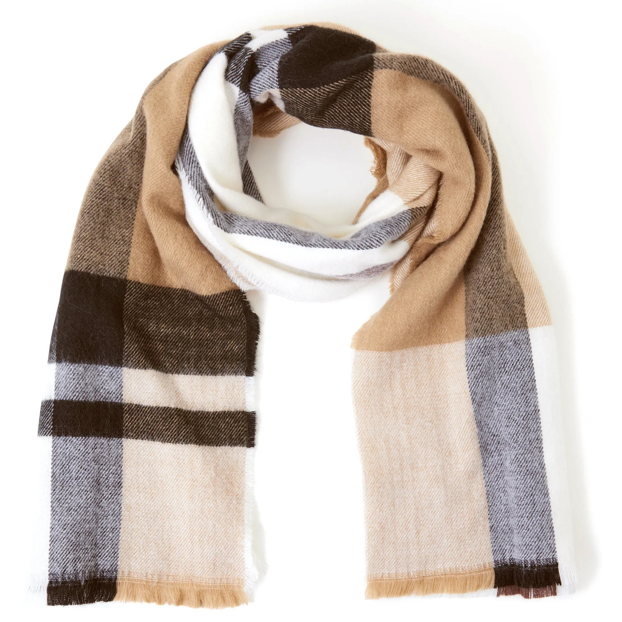 Accessorize London Women's Multi Check Blanket