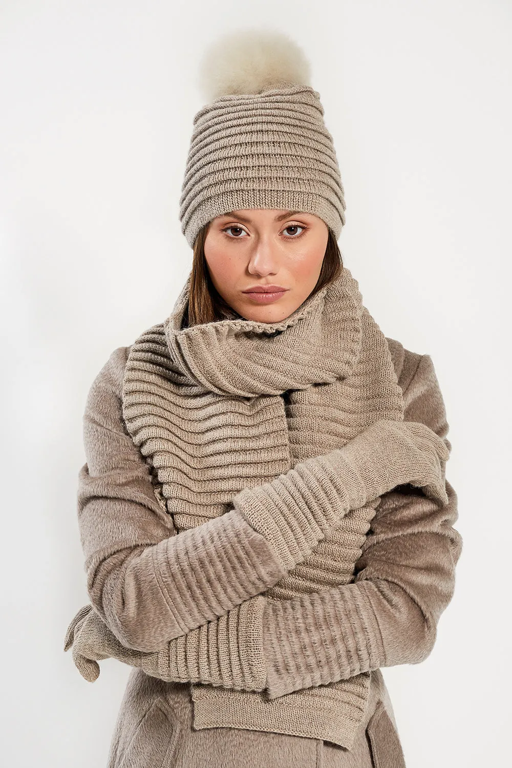 Adult Ribbed Scarf