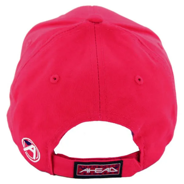 AHEAD Deep Red Structured Solid Cap