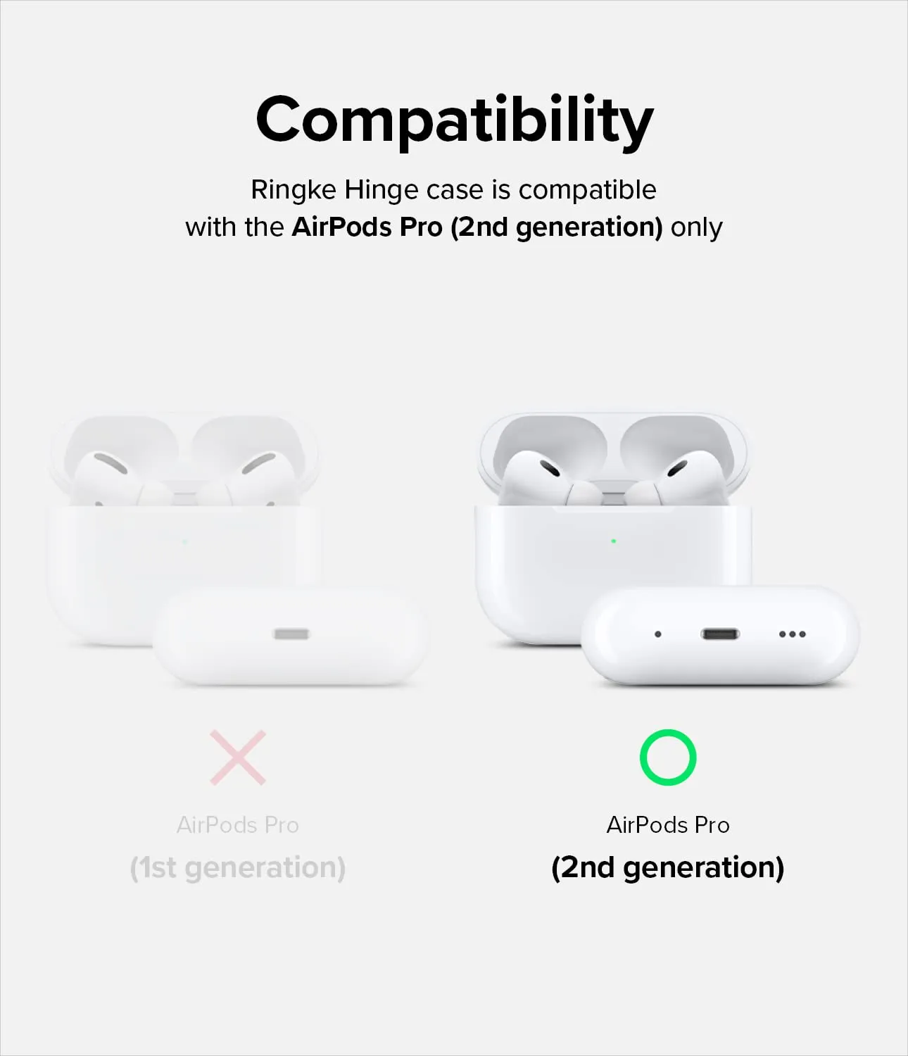 AirPods Pro 2 2nd Generation (2022) Hinge Case - Clear