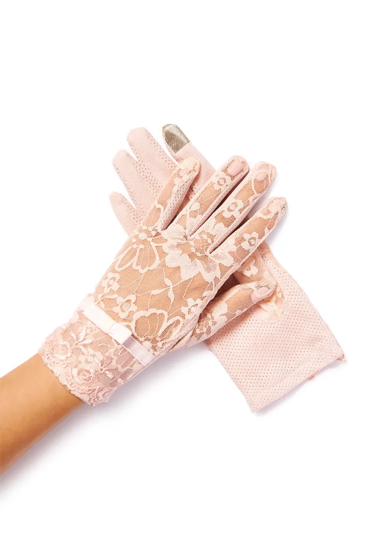 Amelie Lace Gloves - Gray Grace