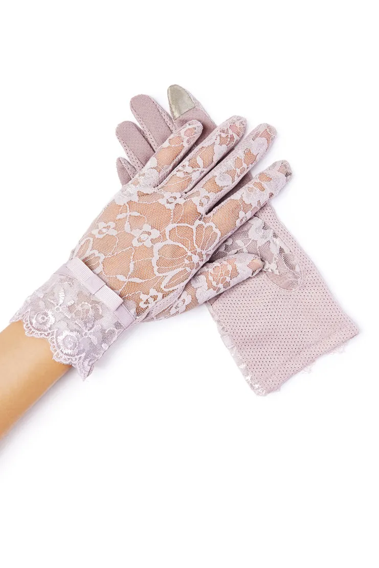 Amelie Lace Gloves - Lavender