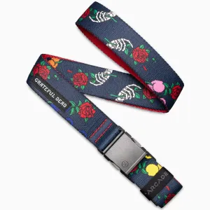 ARCADE Grateful Dead Slim Stretch Belt Bertha Bear Navy