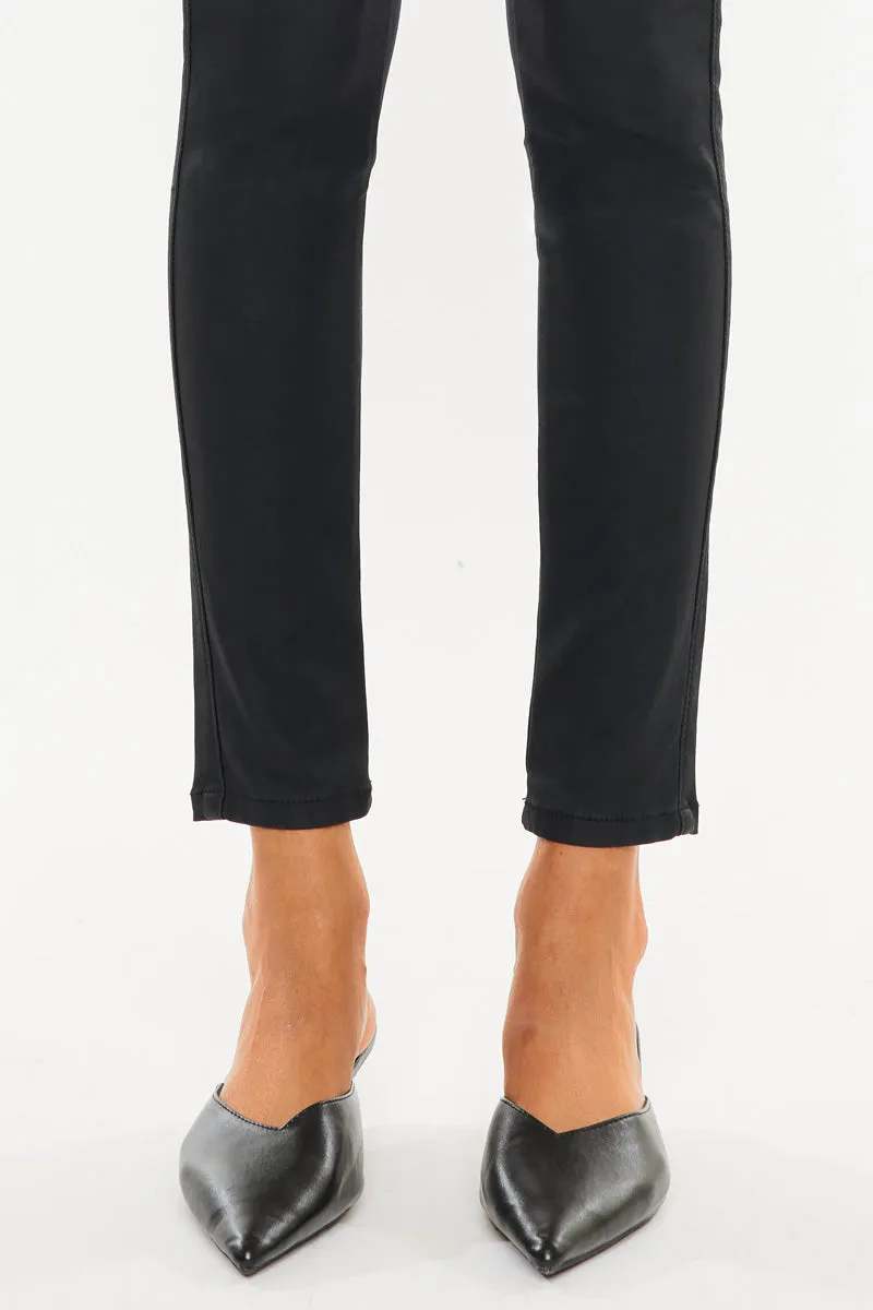 Autumn High Rise Faux Leather Ankle Skinny Pants