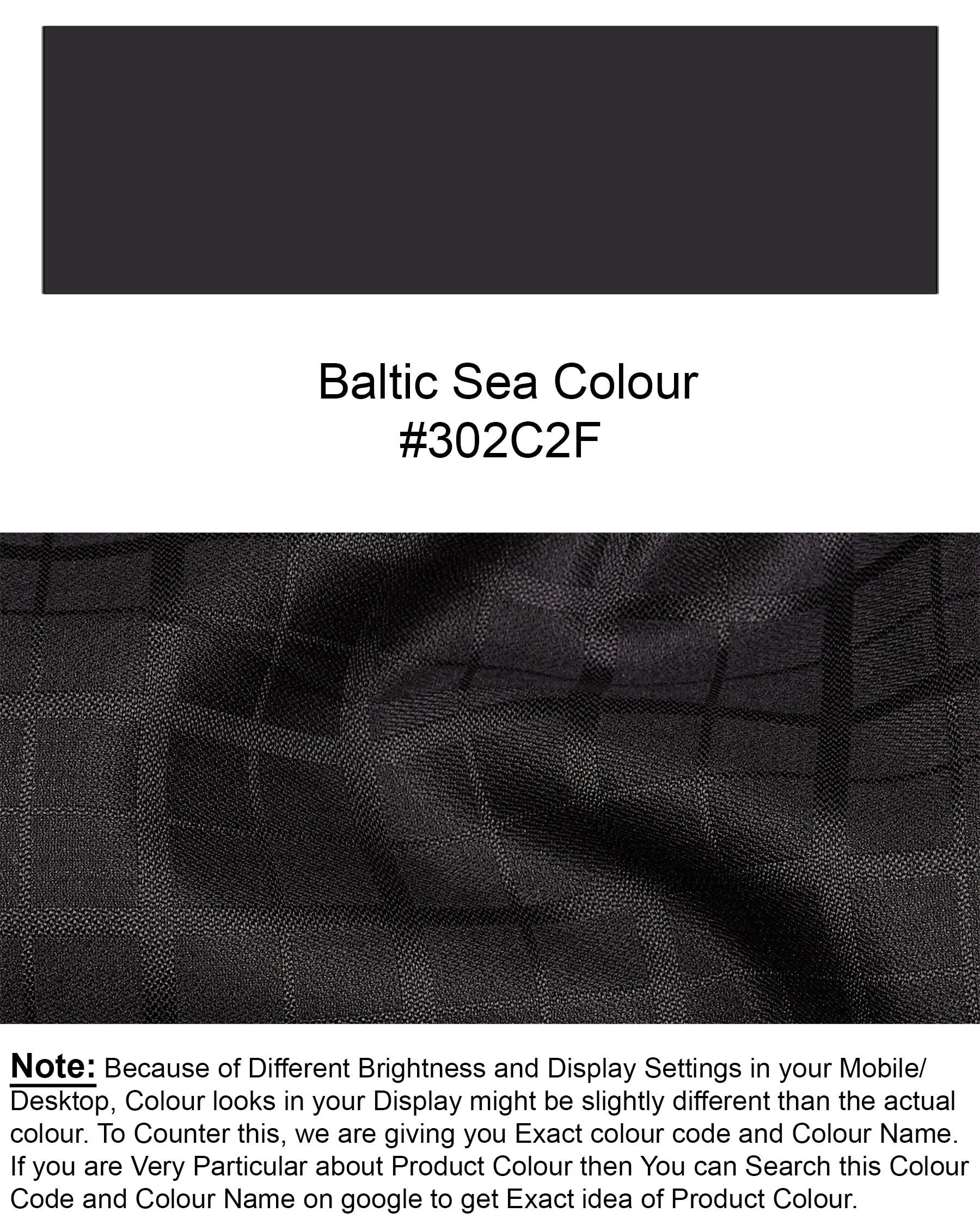 Baltic Sea Black Plaid Pant