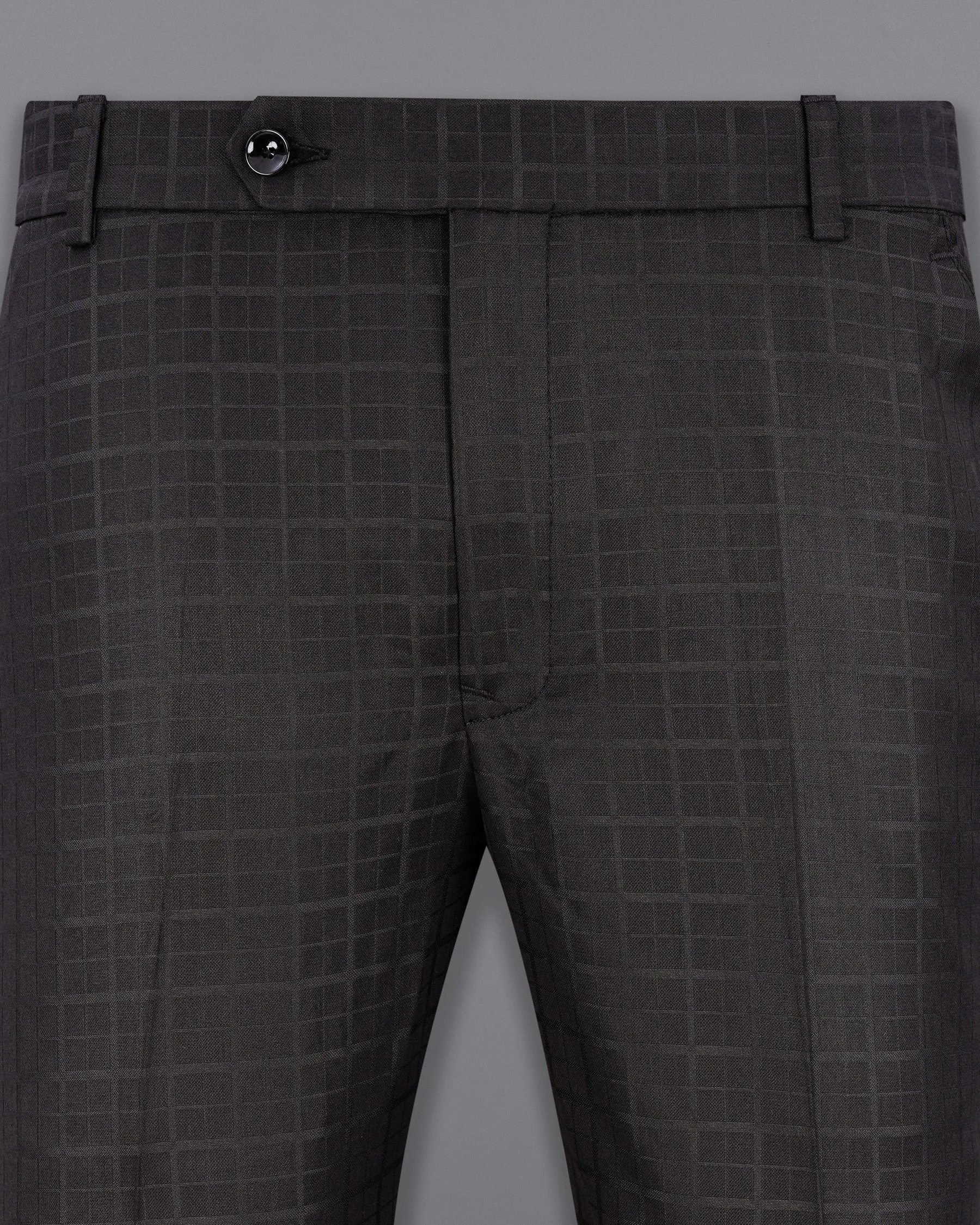 Baltic Sea Black Plaid Pant