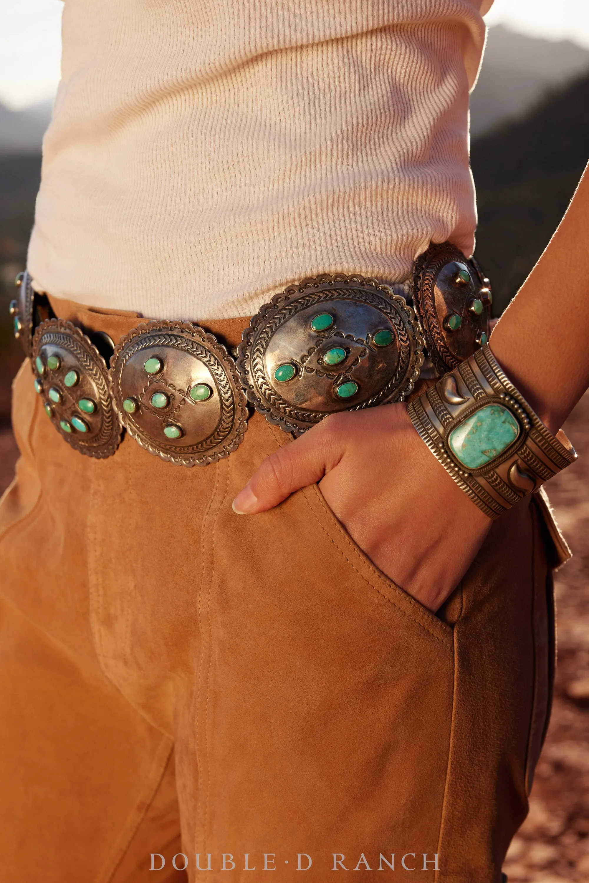 Belt, A Vintage, Concho, Turquoise, Vintage, 351