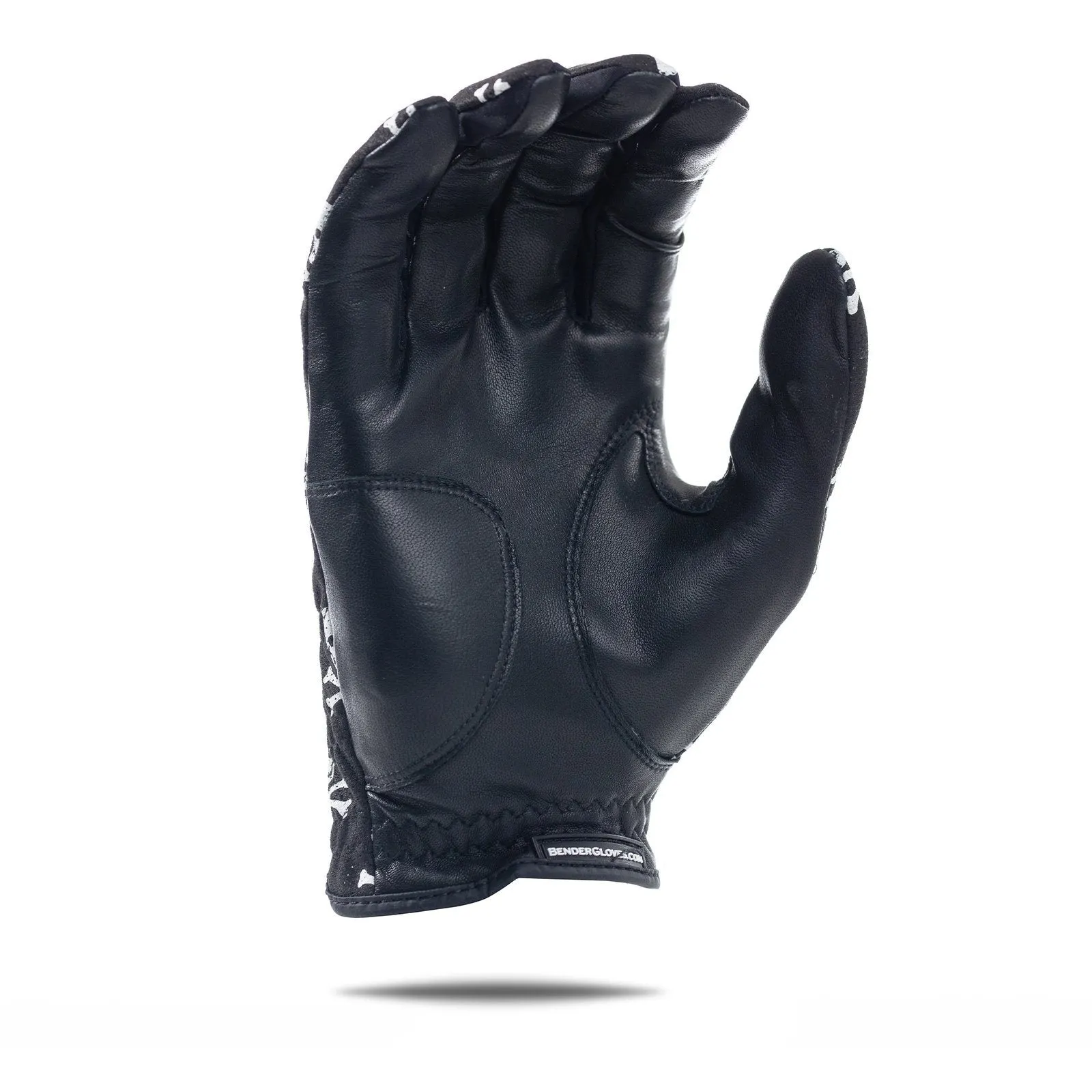 Black Skull and Crossbones Mesh Golf Glove