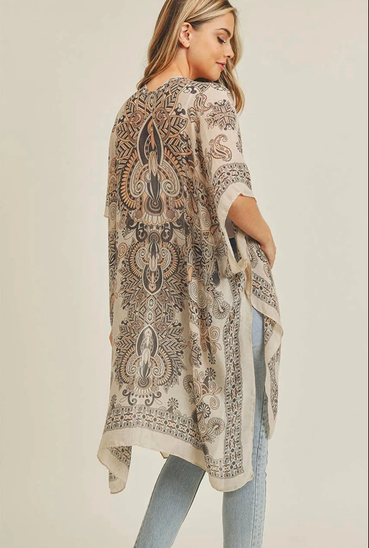 Bohemian Print Kimono