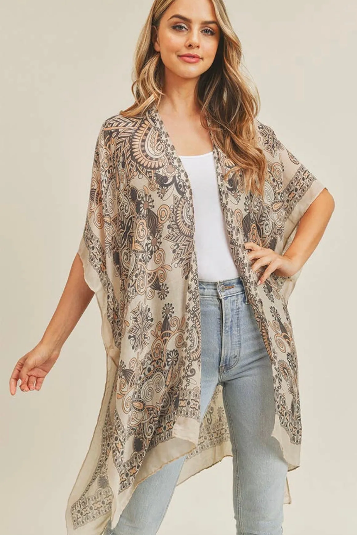 Bohemian Print Kimono