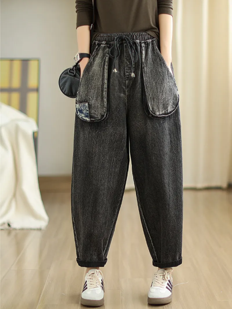 Boho Beauty for You Women's Denim Pants Bottom