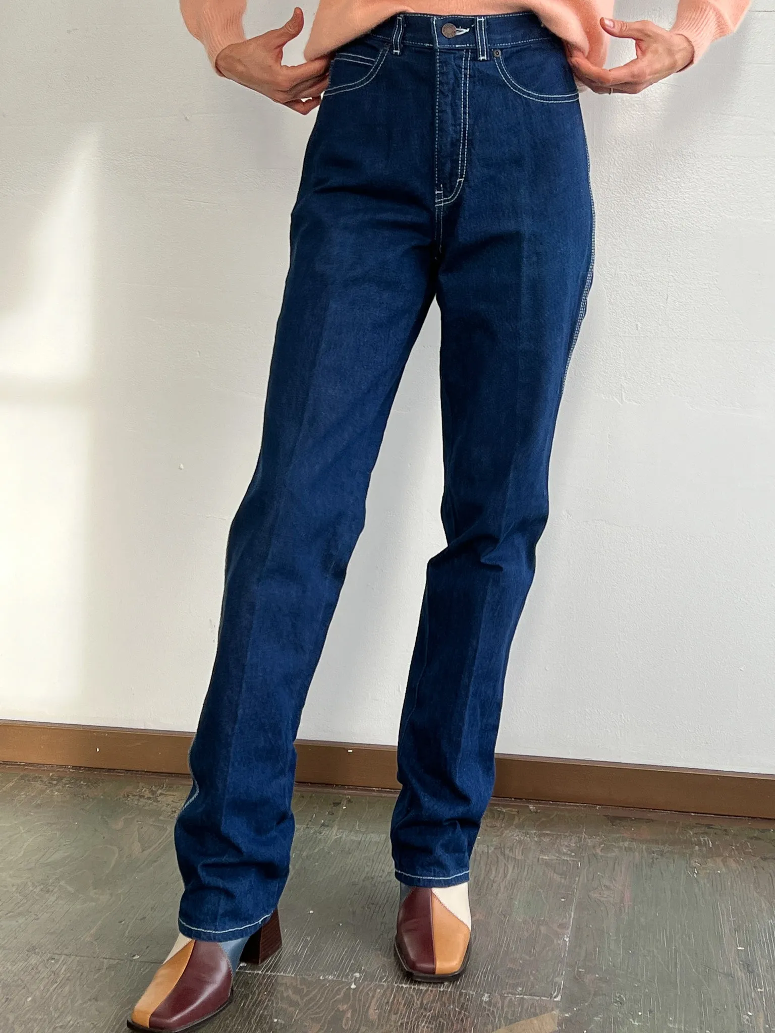 Calvin Klein Overstitch Logo Denim