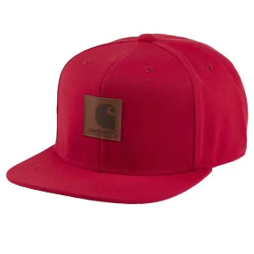 Carhartt WIP Logo Snapback Cap - Cardinal Red