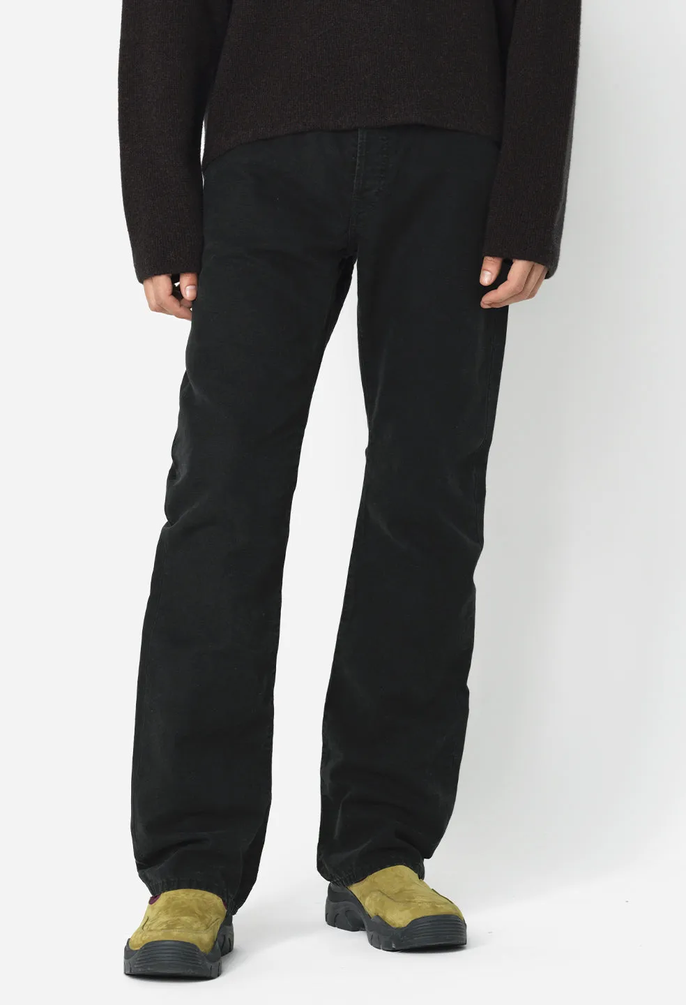 Caribou Bootcut / Washed Canvas Black