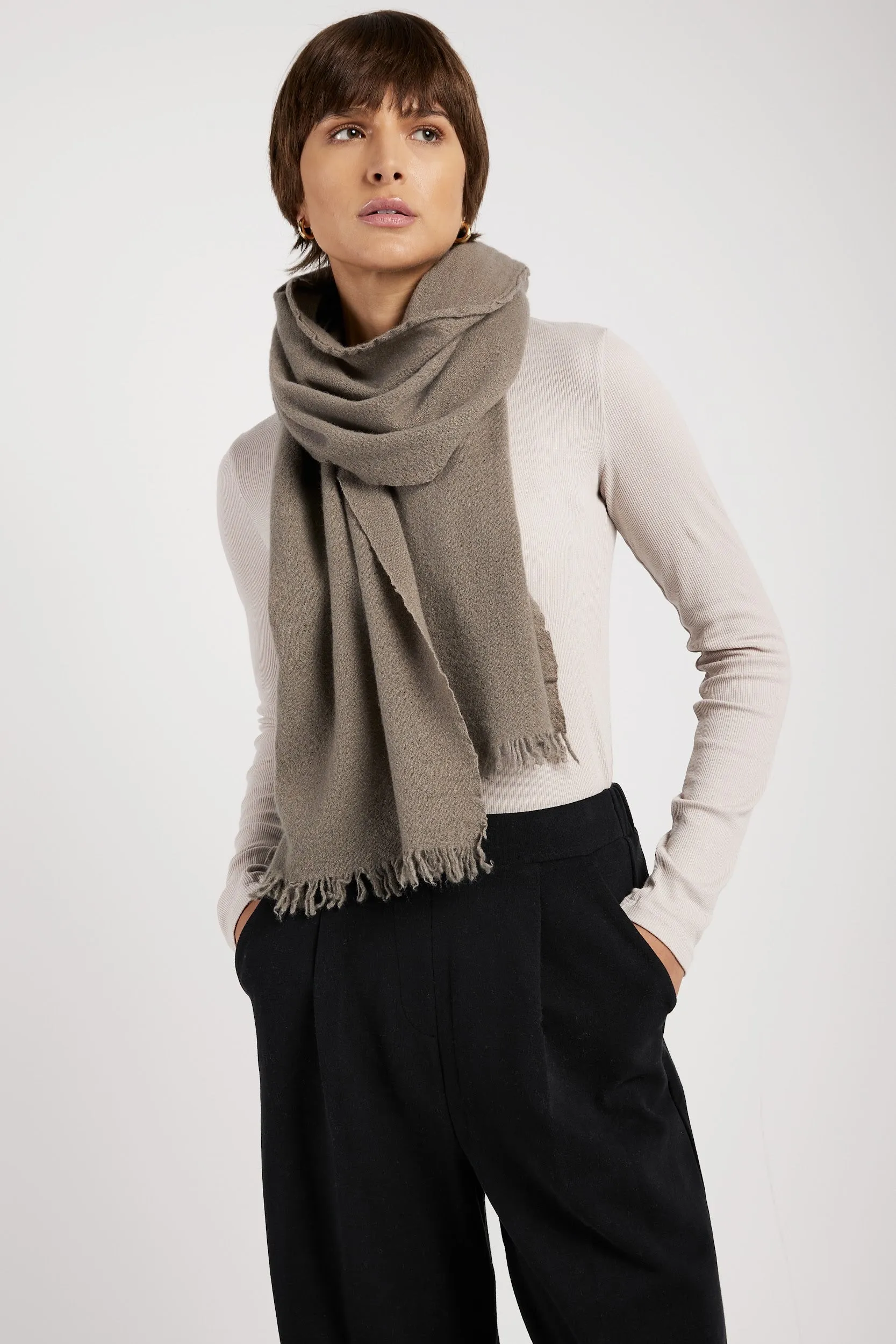 Cashmere Scarf in Drift