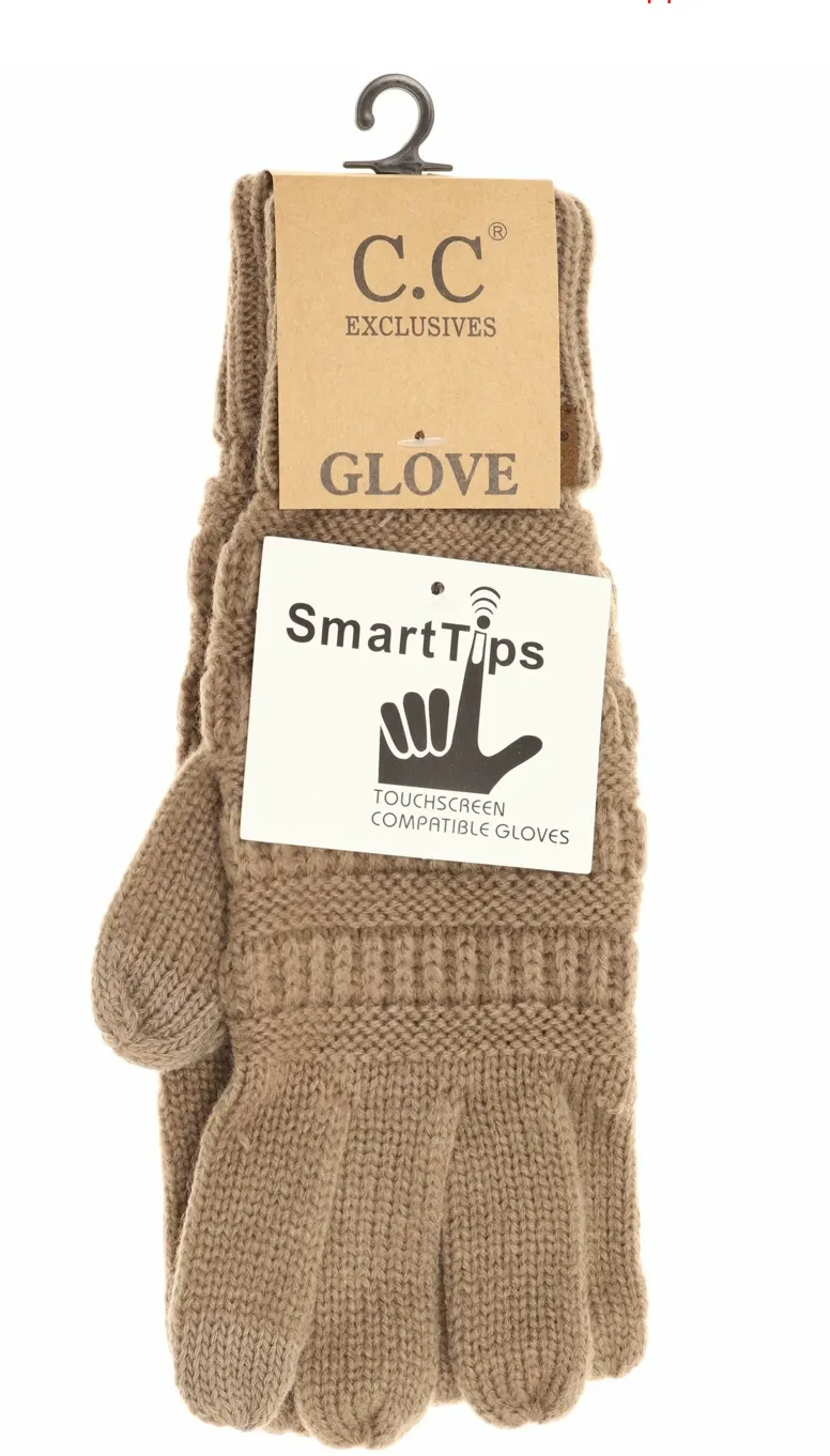 CC Cable Knit Gloves