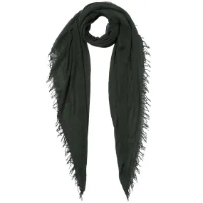 Chan Luu Cashmere and Silk Solid Scarf in Kombu Green