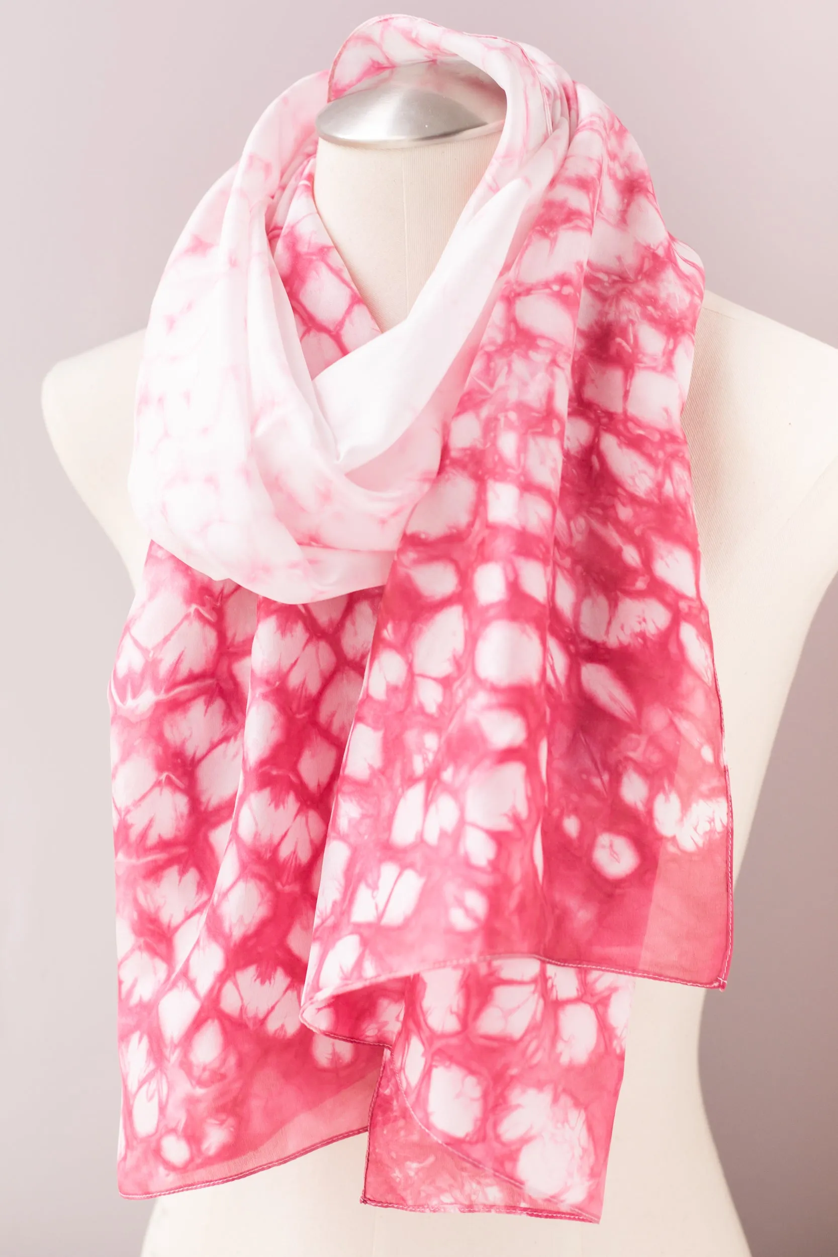 Cherry Blossom Tie Dye Scarf