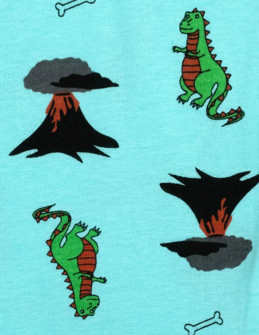 Cotton Dino Print Pajamas