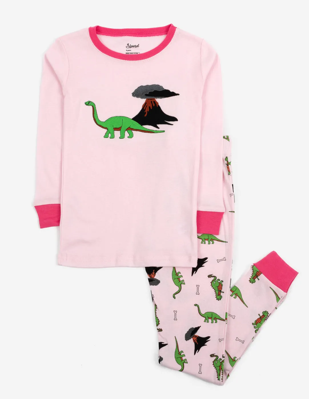 Cotton Dino Print Pajamas