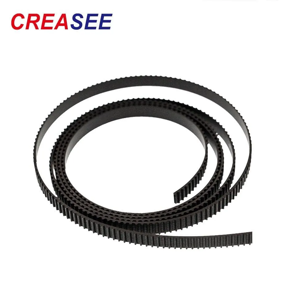 CREASEE Synchronous Bel For 3D Printer Black Rubber 2GT 6mm Timing Belt X Y Axis Belt for Printer  50mm 100mm Printer 3dParts