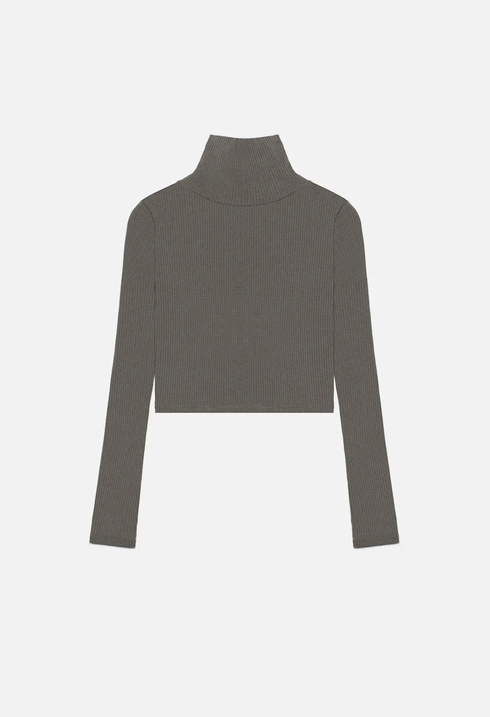 Des Cashmere Rib Turtleneck / Moss Green