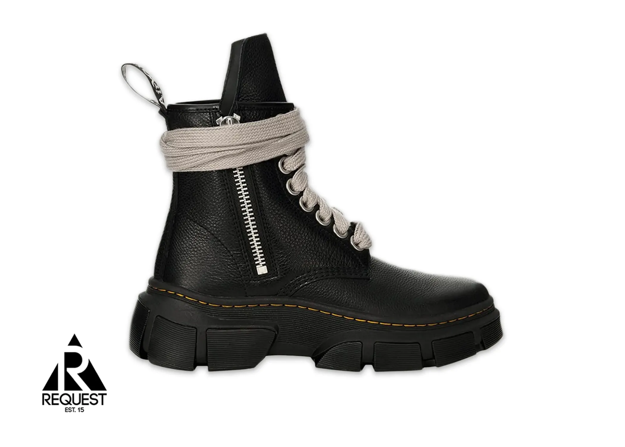 Dr. Martens 1460 DMXL Jumbo Lace Zip Boot Rick Owens Black