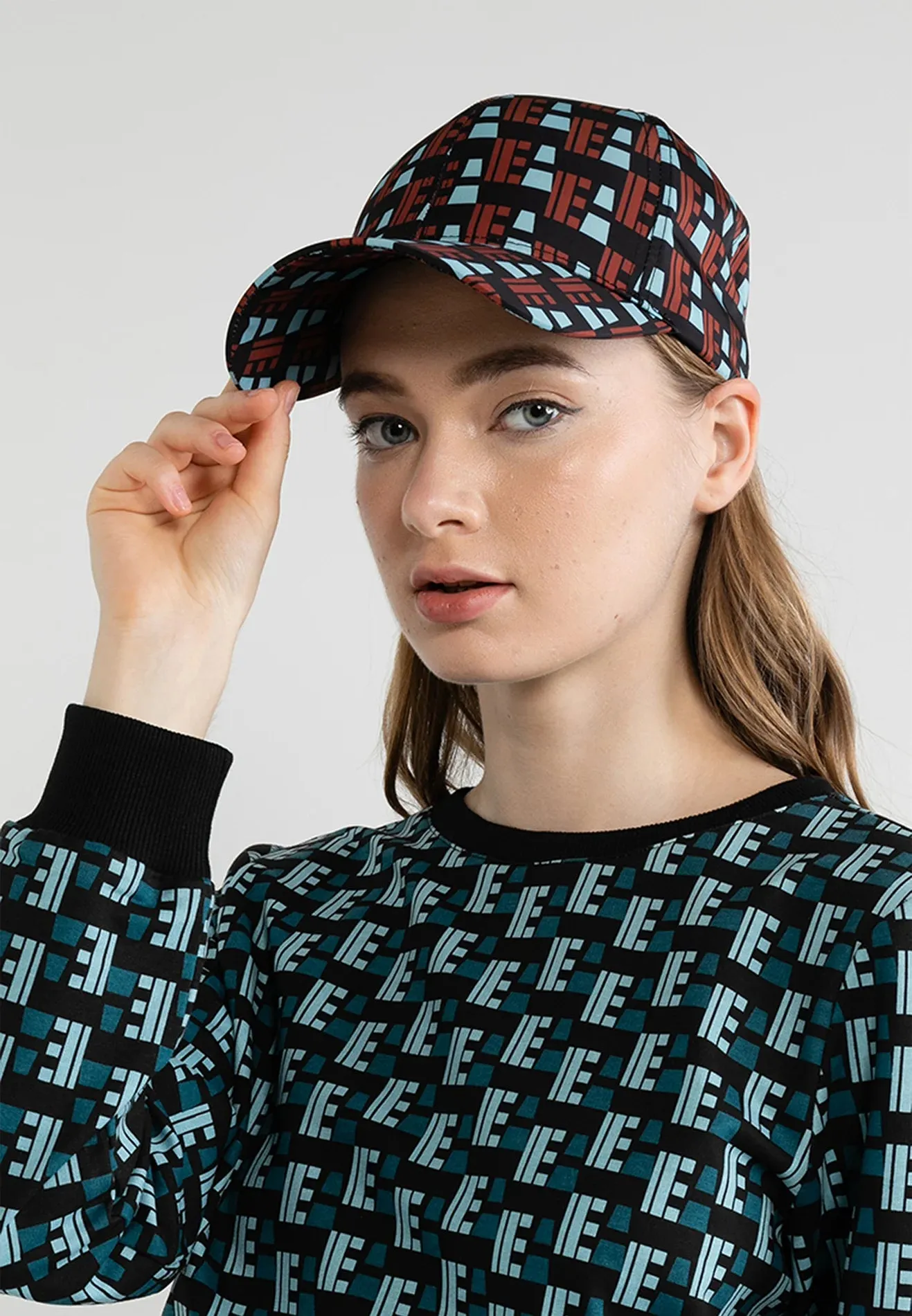 ELLE Active Geometric Print Cap