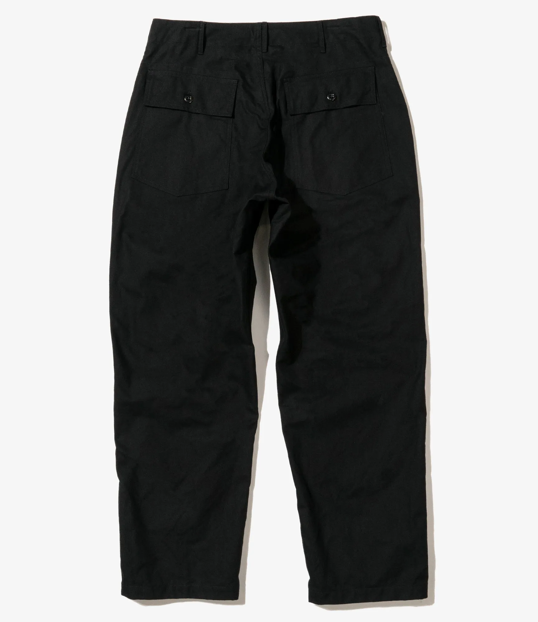 Engineered Garments Fatigue Pant - Black Cotton Brushed