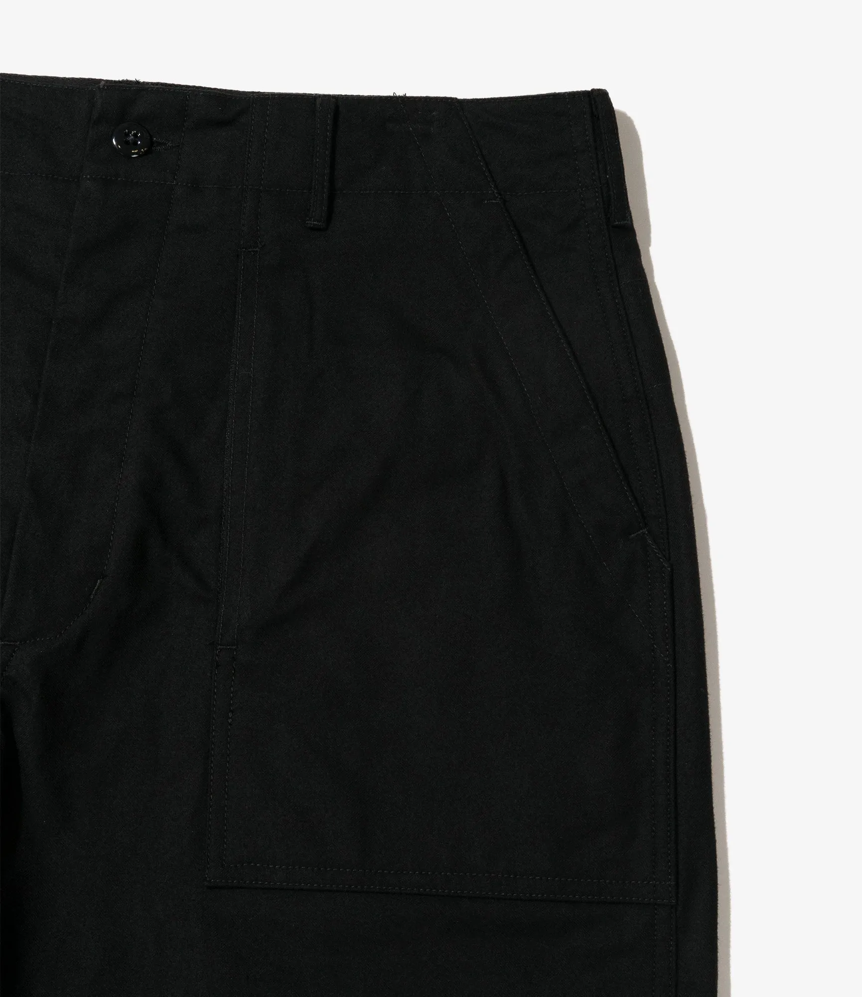 Engineered Garments Fatigue Pant - Black Cotton Brushed