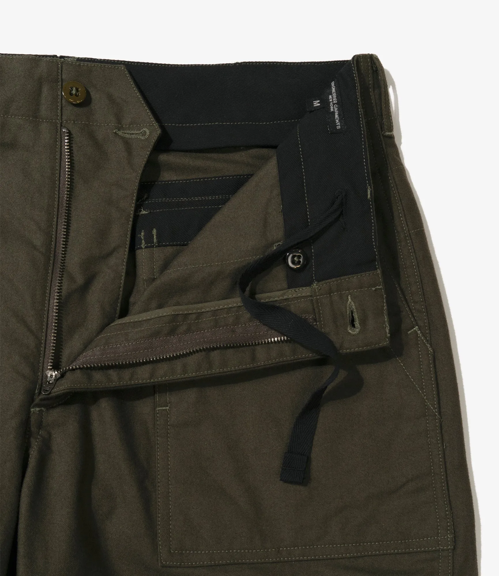 Engineered Garments Fatigue Pant - Olive Cotton Brushed