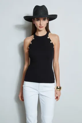 Halter Button Rib Tank