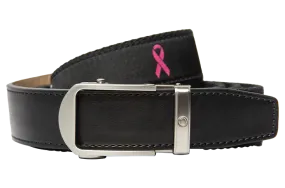 Hampton Black Pink Ribbon, 1 3/8 Strap, Golf Ribbon Belt