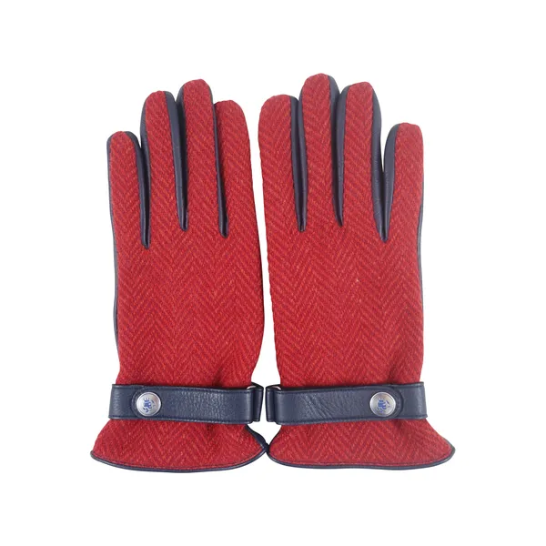 Herringbone Gloves | Red