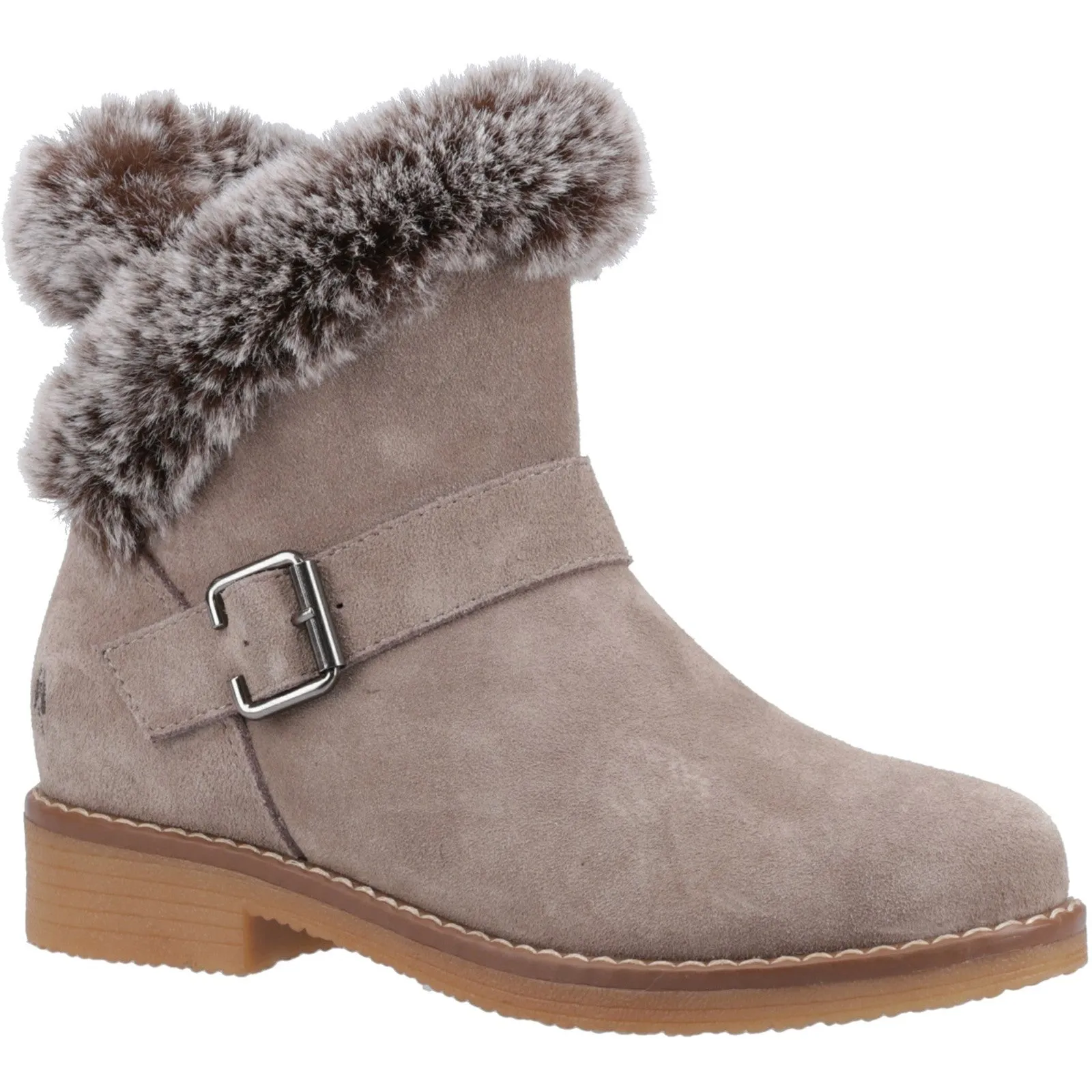 Hush Puppies Hannah Womens Suede Leather Ankle Boot