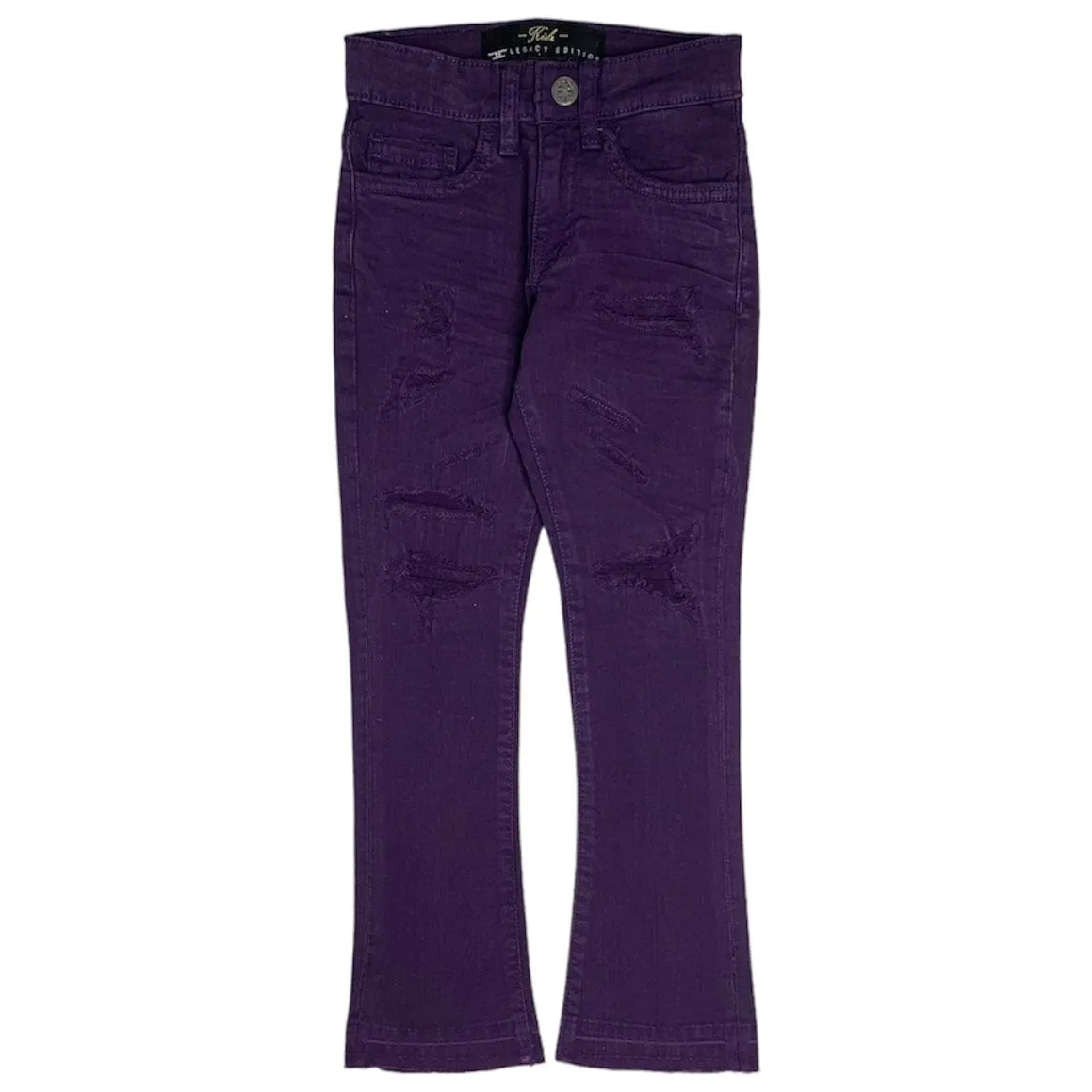 Kids Jordan Craig Martin Stacked Tribeca Twill Pants (Purple) JTF956RK