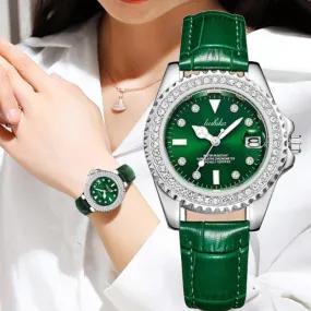 LUSHIKA Women's Luxury Watch Fashion Temperament Diamond Inlaid Women's Watch W456098