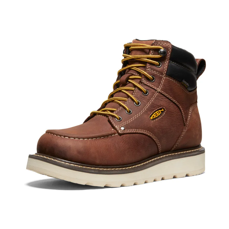 Men's Cincinnati 6 Waterproof Boot (Soft Toe)  |  Tuscan Red/Sandshell