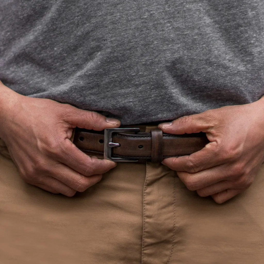 Men's Classic Leather Belt | Black Coffee