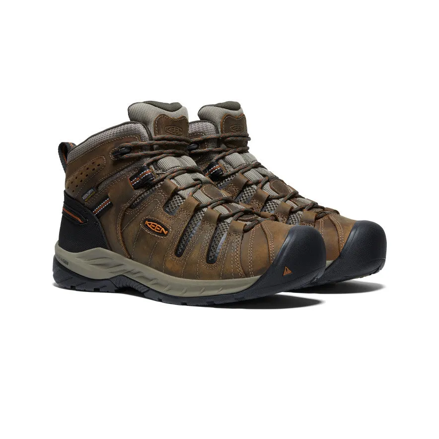 Men's Flint II Waterproof Mid (Soft Toe)  |  Black Olive/Brindle