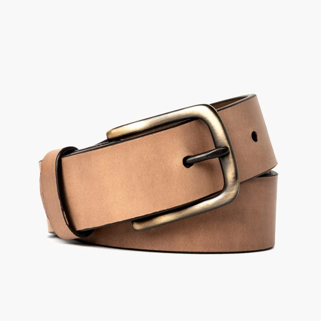 Men's Heritage Leather Belt | Natural