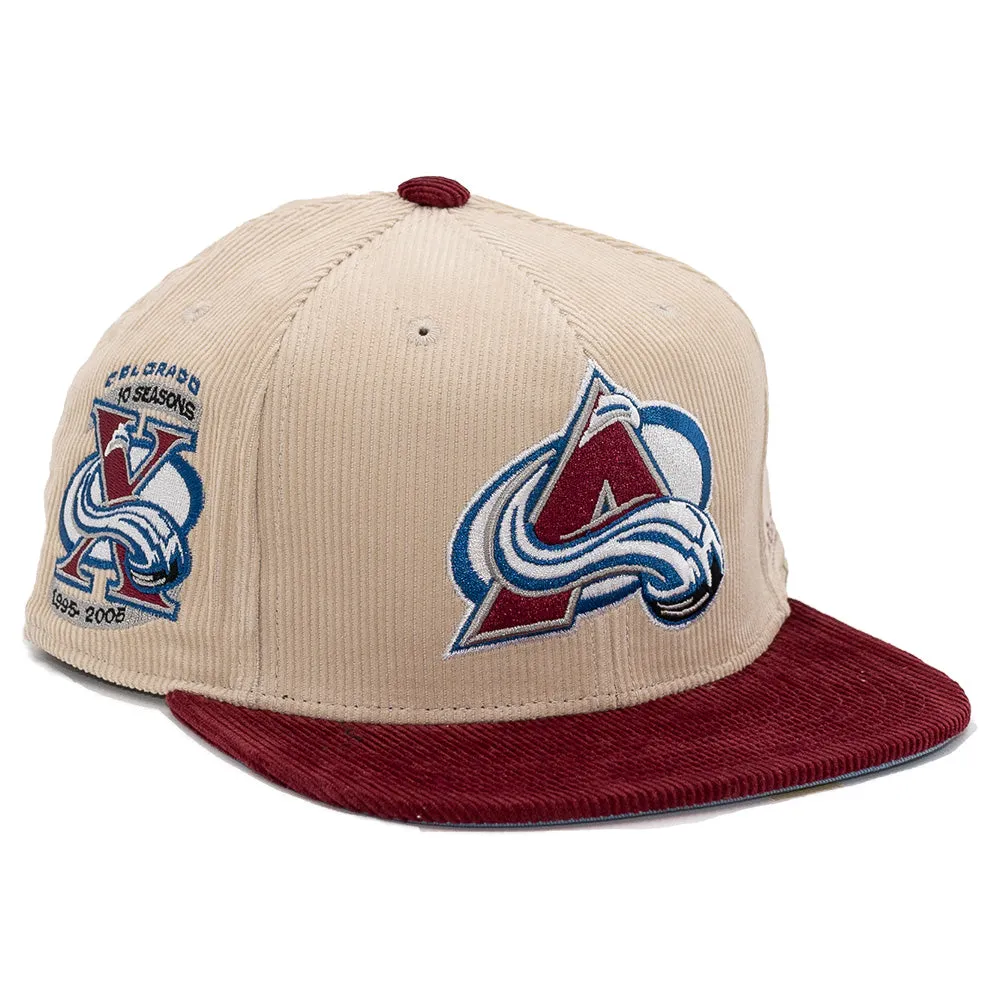 Mitchell & Ness NHL Colorado Avalanche 2-Tone Corduroy - Dynasty Fitted