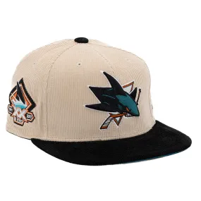 Mitchell & Ness NHL San Jose Sharks 2-Tone Corduroy - Dynasty Fitted