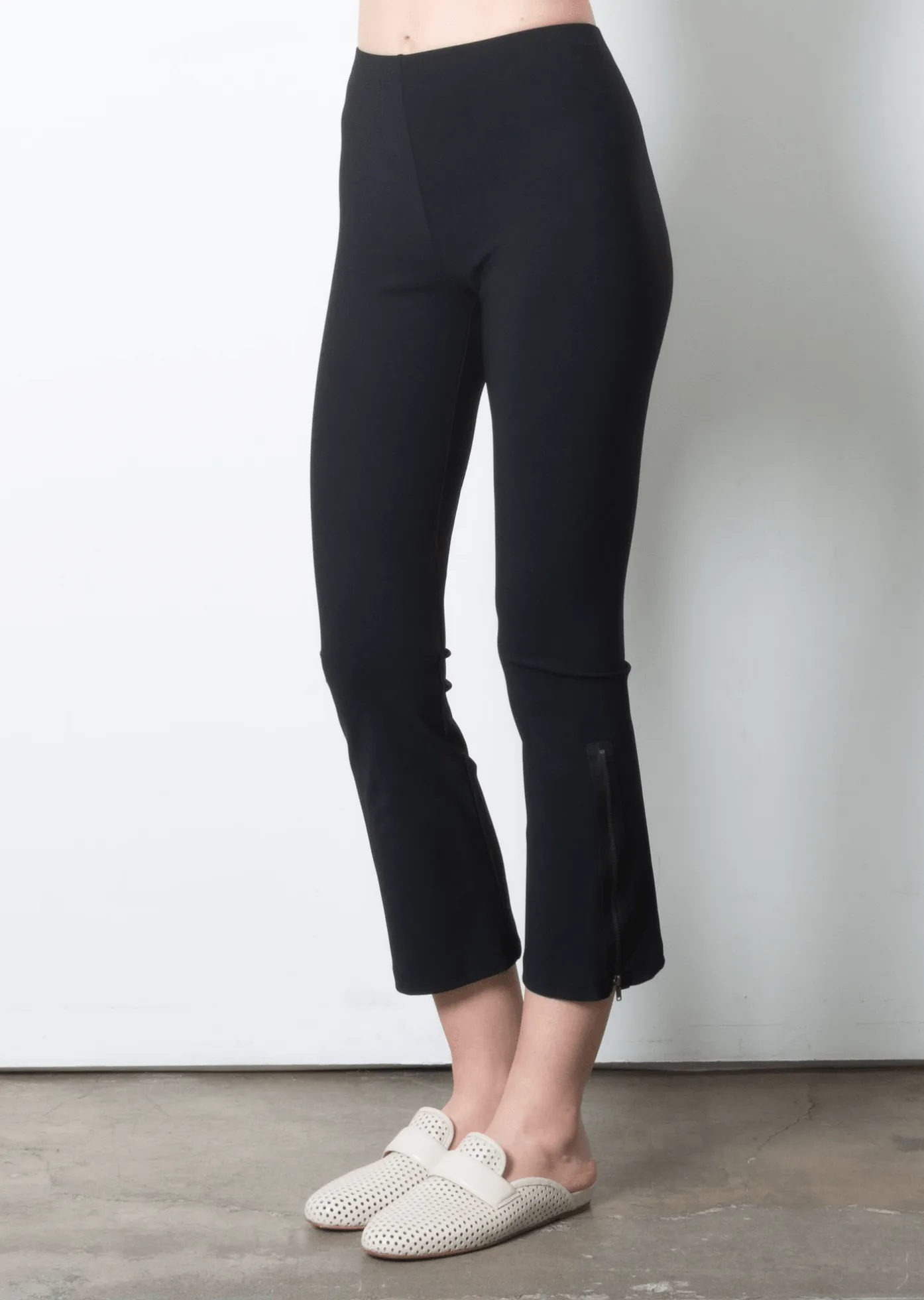 Mitra Tech Stretch Cropped Side Zip Legging by Elaine Kim