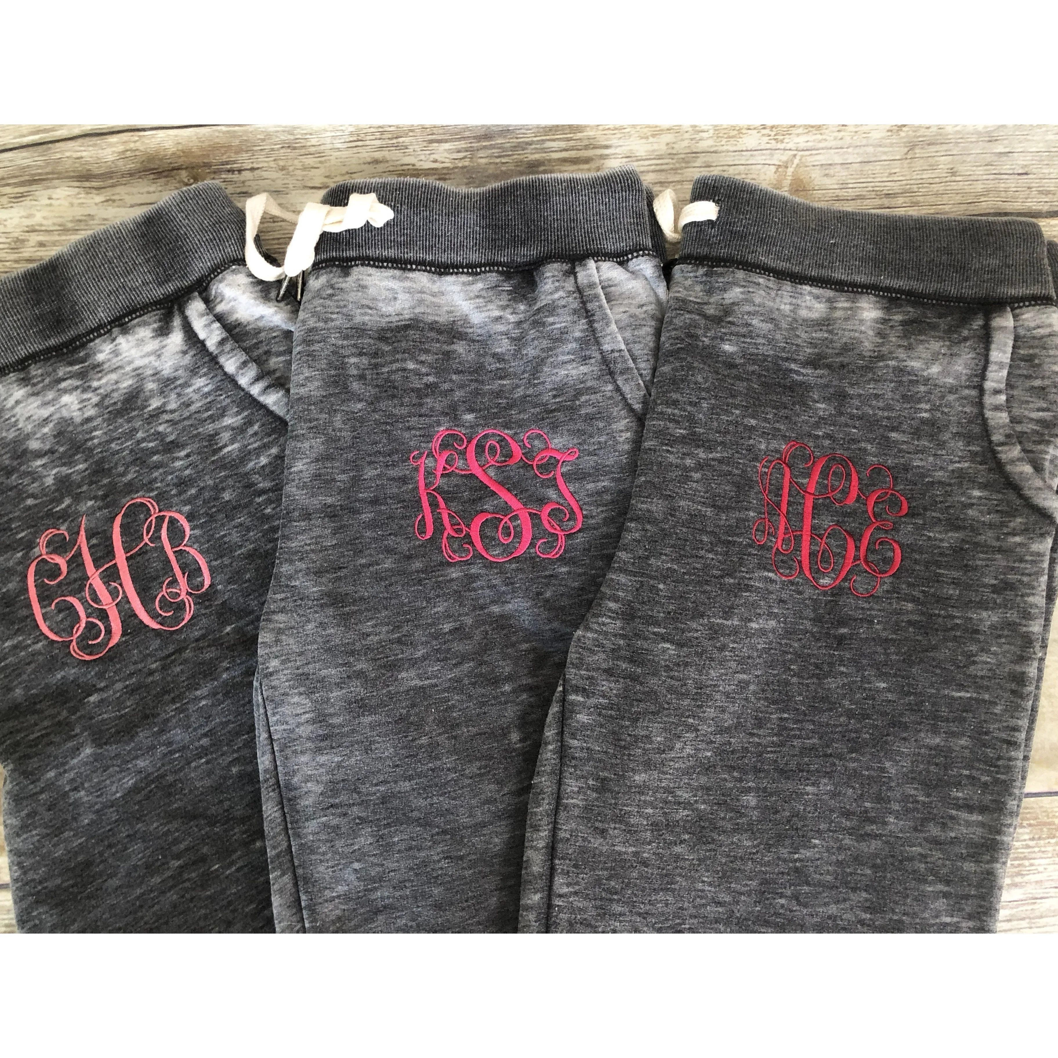 Monogrammed Jogger Sweatpants